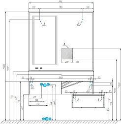 Акватон Тумба под раковину Сакура 120 ольха наварра/белая – фотография-9